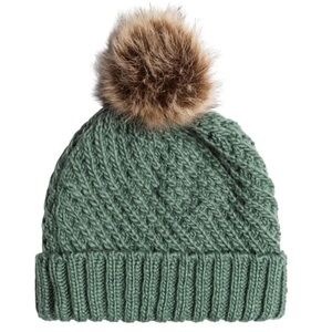 Roxy Dark Forest Green Blizzard Beanie. New With Tags.